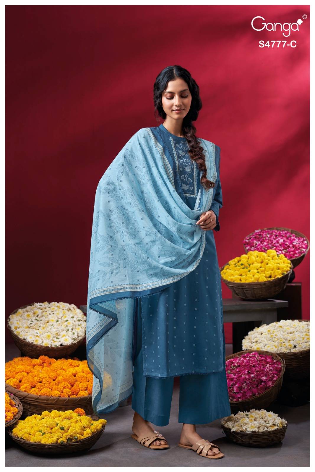LORAEL 4777 Series By Ganga Fashion Stylish Beautiful Colourful COTTON Dresses At Wholesale Price